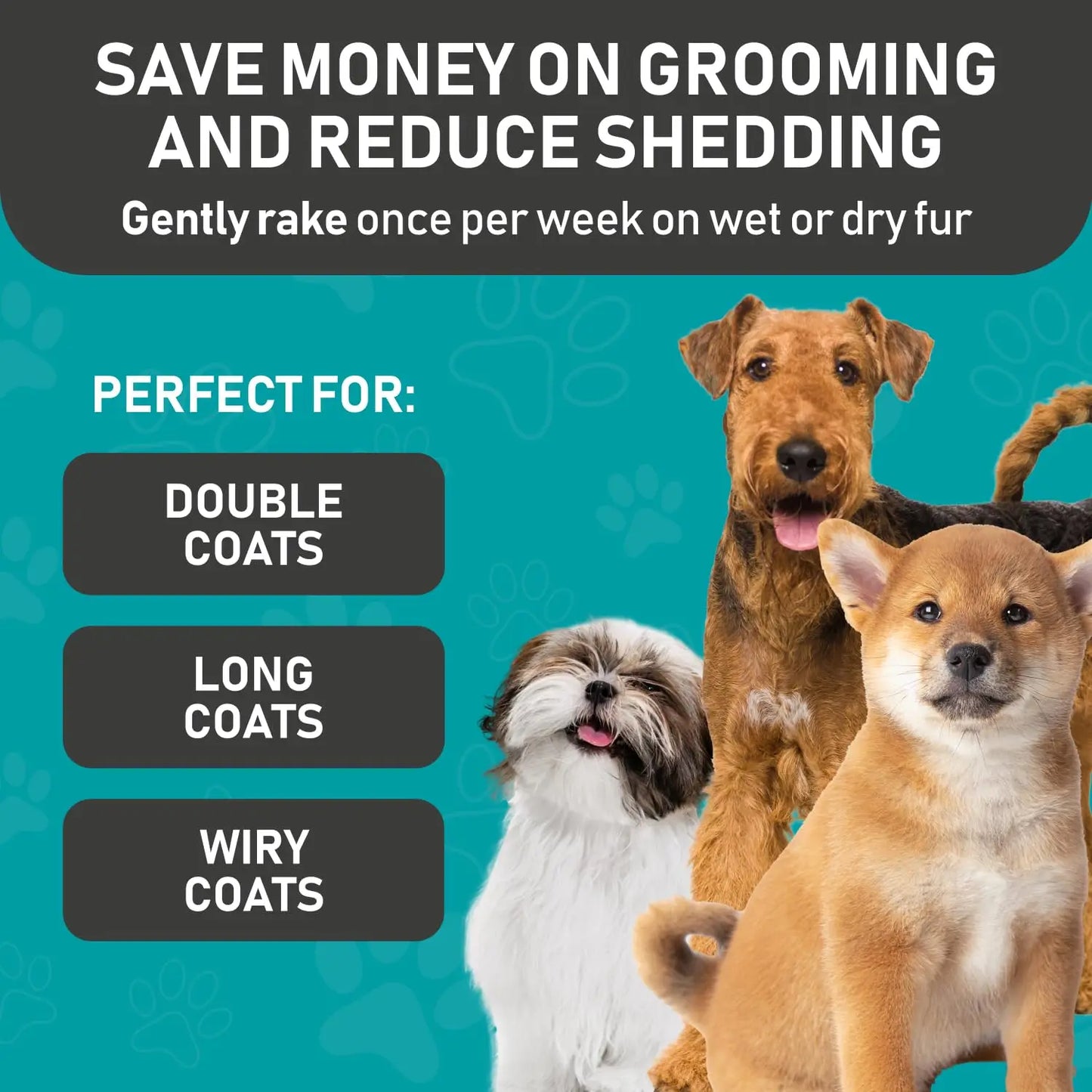 QuickGrip Pet Grooming Gloves