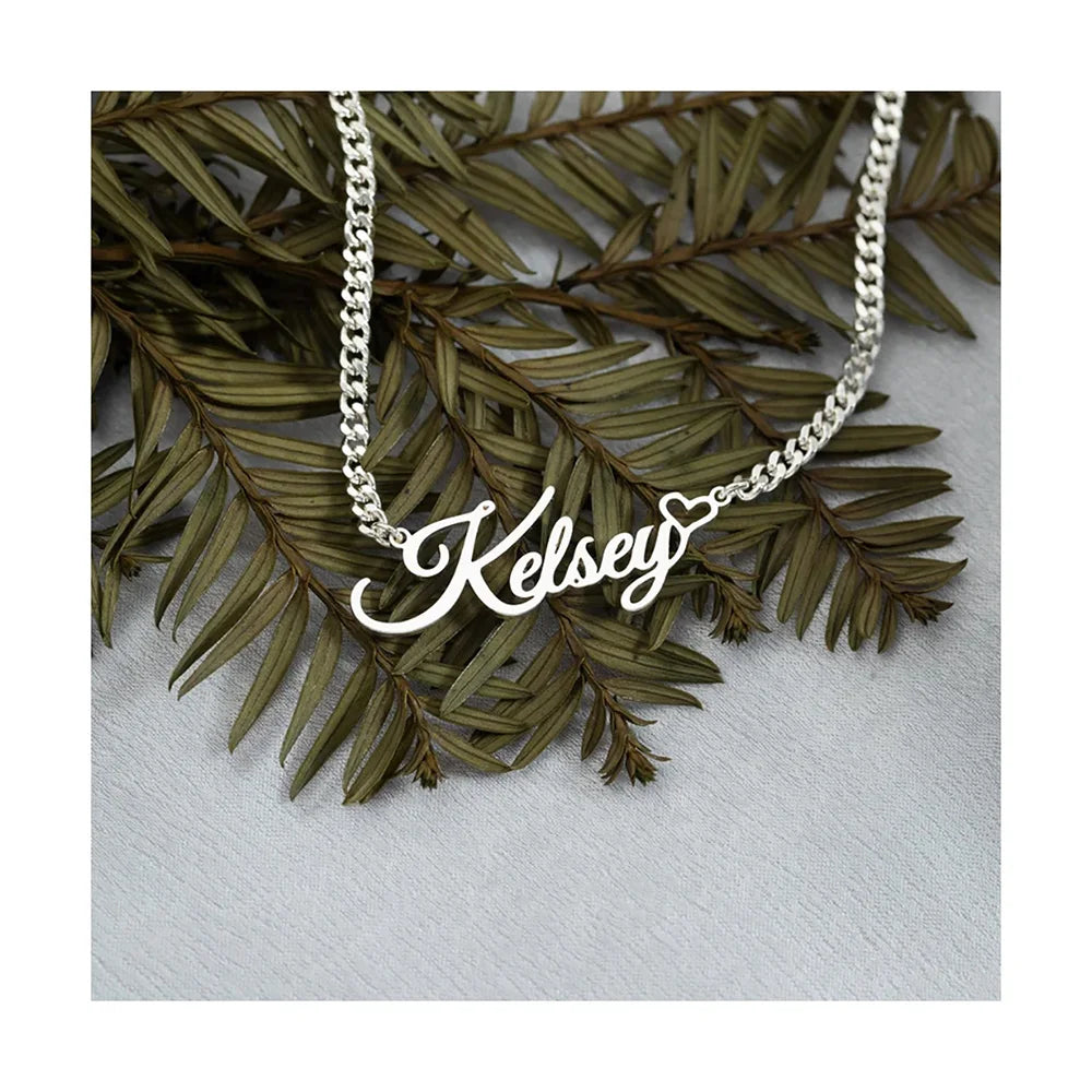 Cherished Personalized Name Necklace Cuban Chain