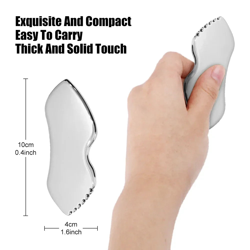 Steel Gua Sha Facial Tool