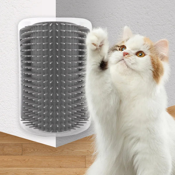 Corner Cat Play Scratcher Brush