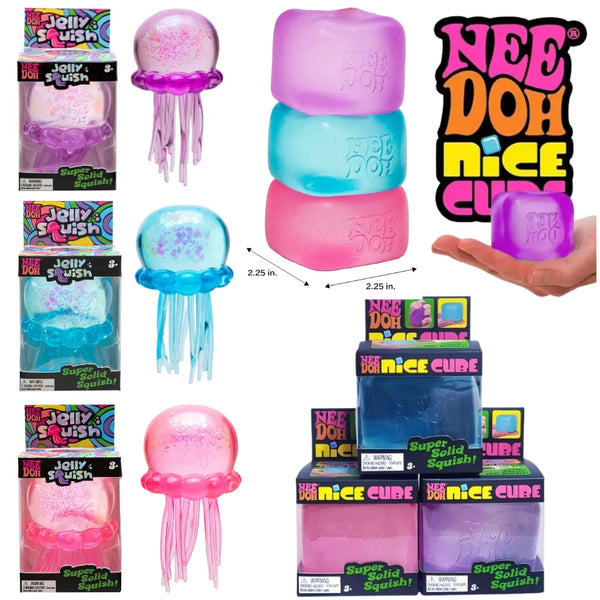 CalmGrip Jelly Squish Stress Cube