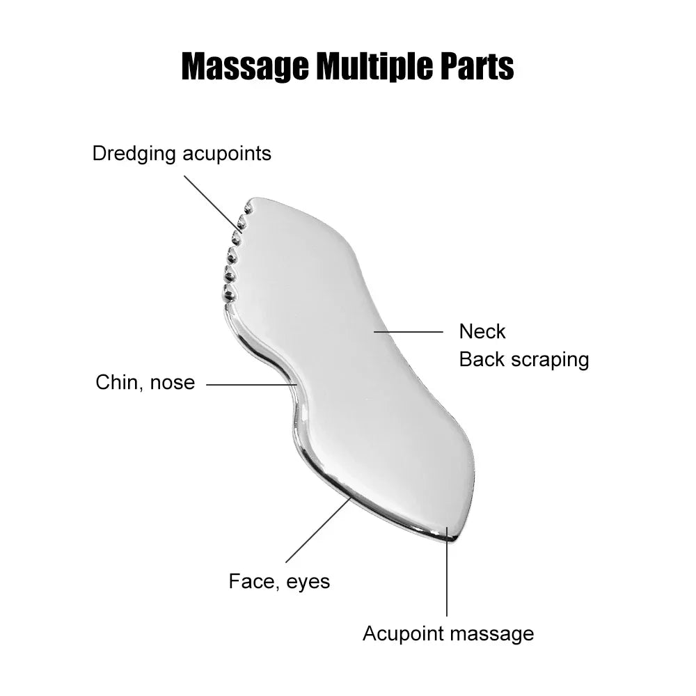 Steel Gua Sha Facial Tool