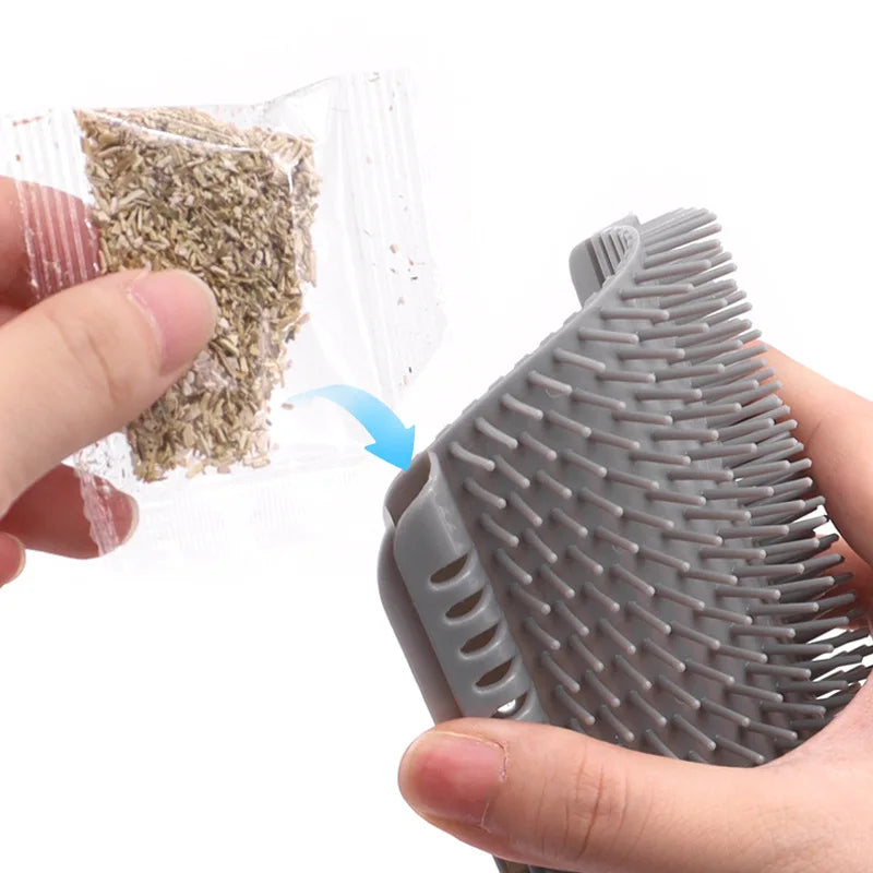 Corner Cat Play Scratcher Brush