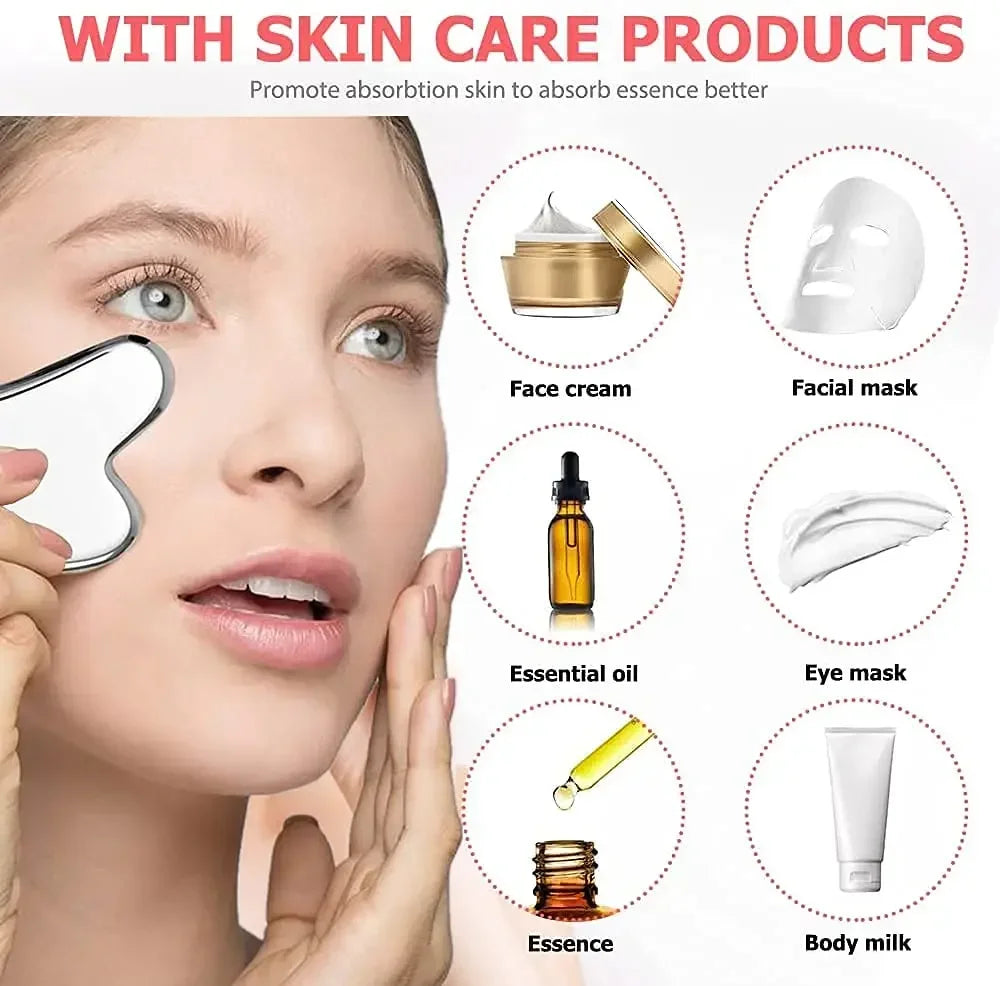 Steel Gua Sha Facial Tool