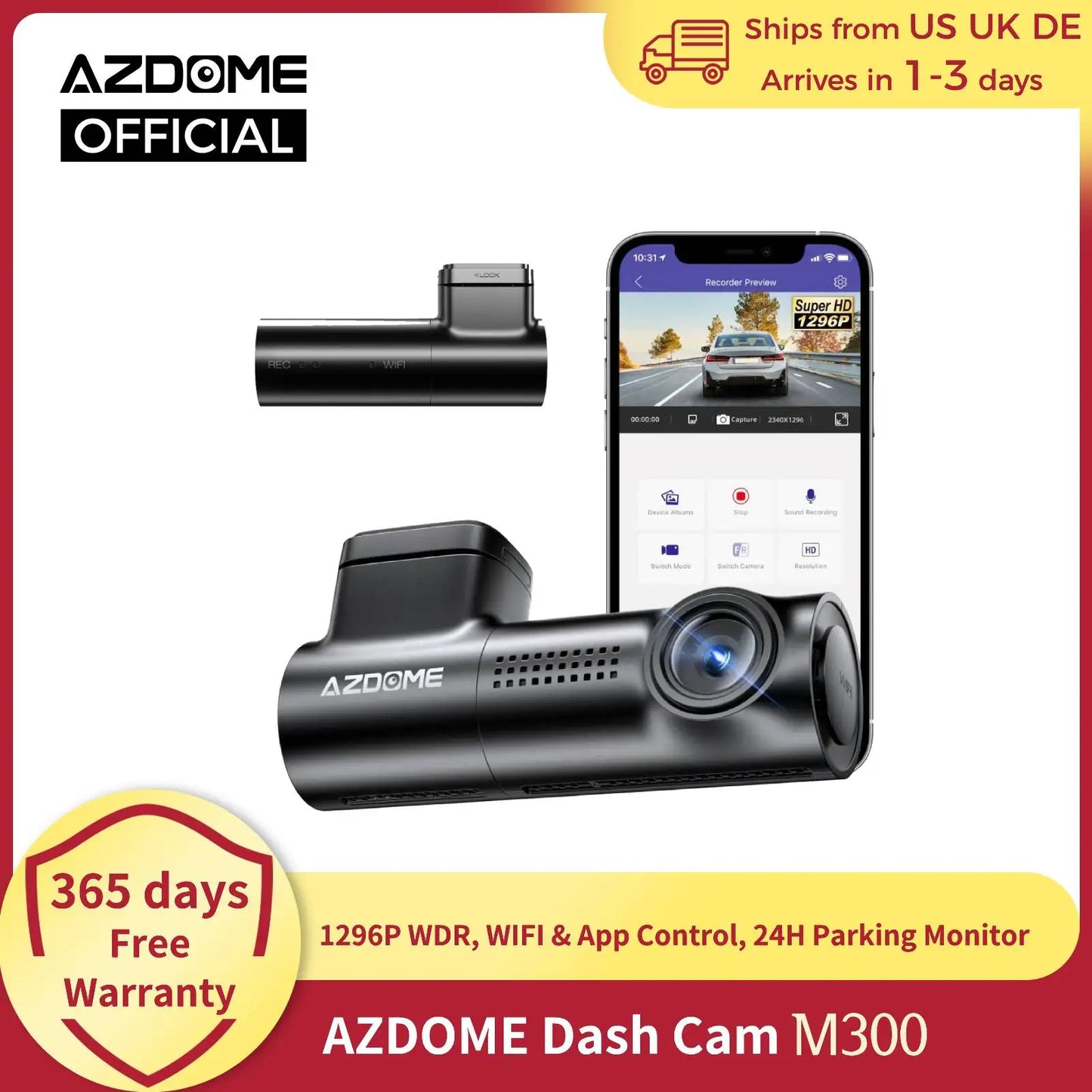 ClearRoad Dash Cam Pro